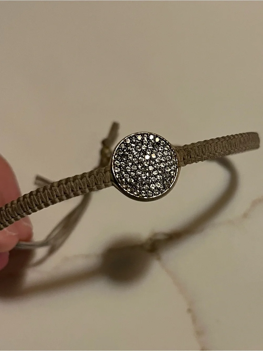 Tai grey and gold crystal bracelet